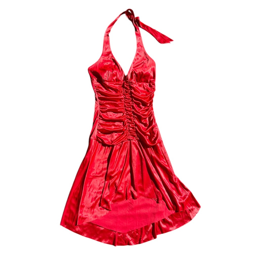 Vintage Red Halter Dress